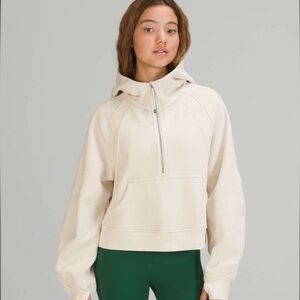 Lululemon Oversized Zip Up Cropped Scuba Hoodie